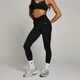 Leggings con rouches anteriori MP Tempo da donna - Neri