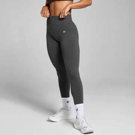 Leggings senza cuciture a vita media MP Tempo da donna - Grigio notte
