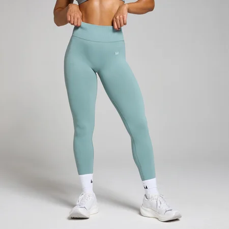 Leggings senza cuciture a vita media MP Tempo da donna - Piombo