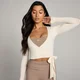 Maglia a incrocio MP Tempo da donna - Soft Cream
