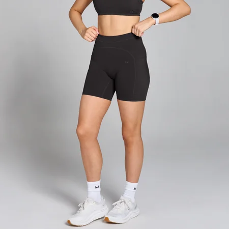 Pantaloncini con tasca MP Velocity da donna - Neri