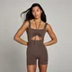 Body arricciato MP Studio da donna - Cioccolato