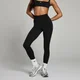 Leggings con vita ripiegata MP Studio da donna - Neri