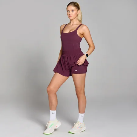 Tutina con pantaloncini plissettati MP Velocity da donna - Porto
