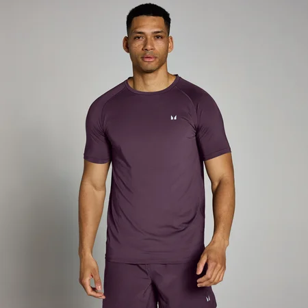 T-shirt sportiva MP da uomo - Prugna scuro