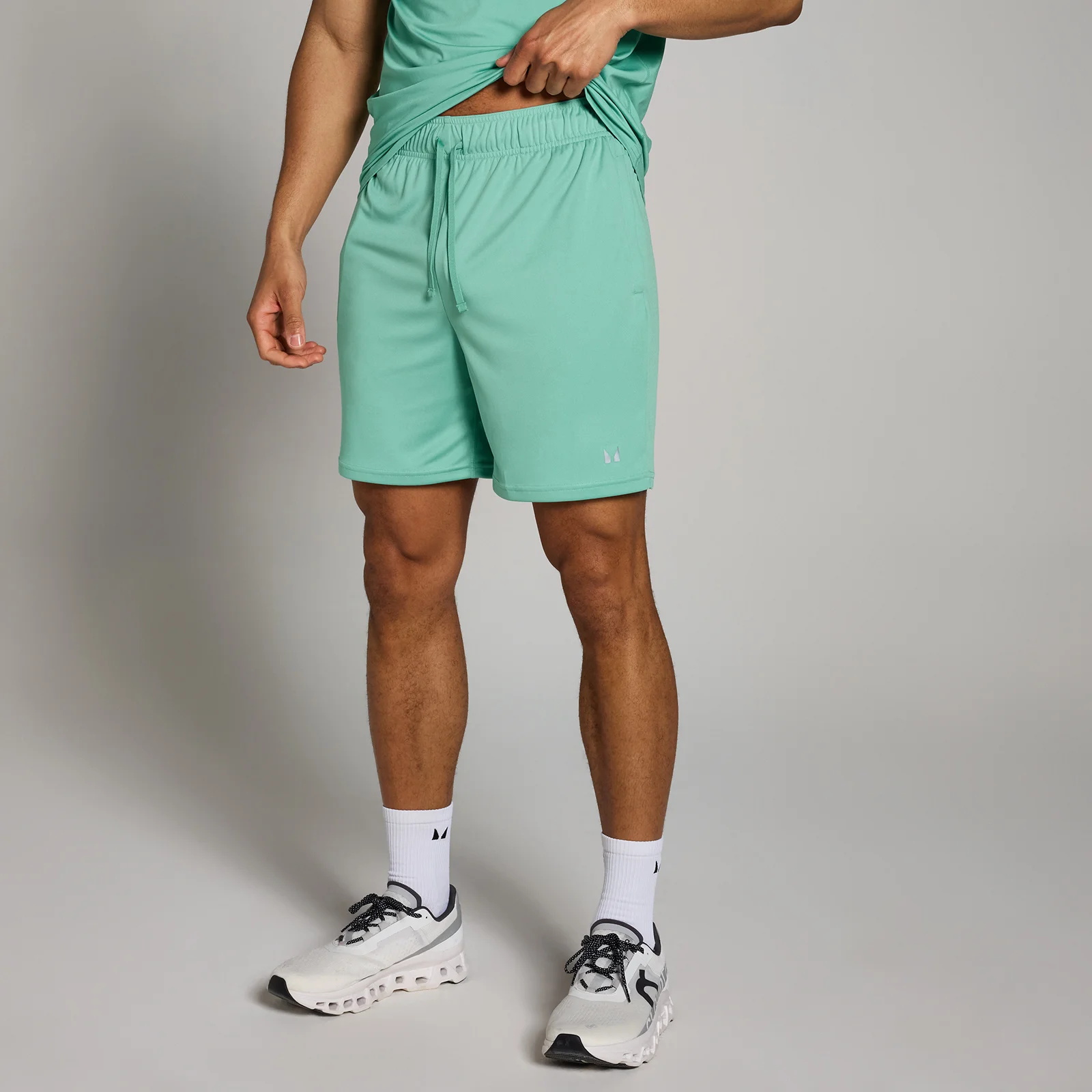 Pantaloncini Jogger Tokyo Laundry Uomo - Vita Elastica E Tasche Con Cerniera - Colore Grigio