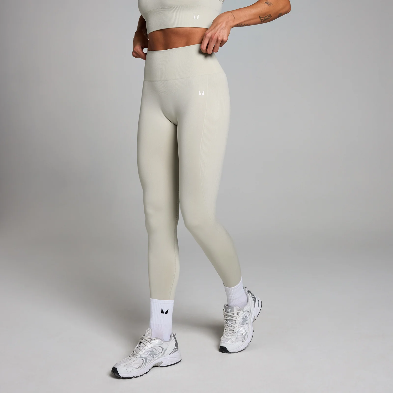 Leggings senza cuciture MP Shape da donna - Grigio cenere - L Immagine 1