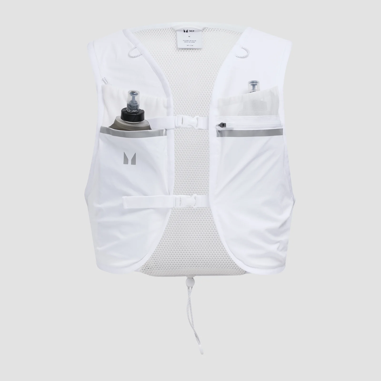 Set Gilet da idratazione MP & 2 borracce morbide sportive - Bianca - S Immagine 1