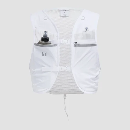 Set Gilet da idratazione MP & 2 borracce morbide sportive - Bianca