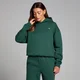 Felpa con cappuccio vestibilità oversize MP Basics da donna - Verde Racing