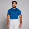 T-shirt sportiva aderente a maniche corte MP da uomo - Azzurro intenso
