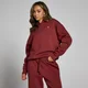 Felpa oversize con cappuccio MP Basics da donna - Ciliegia