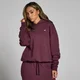 Felpa oversize con cappuccio MP Basics da donna - Rosso mora
