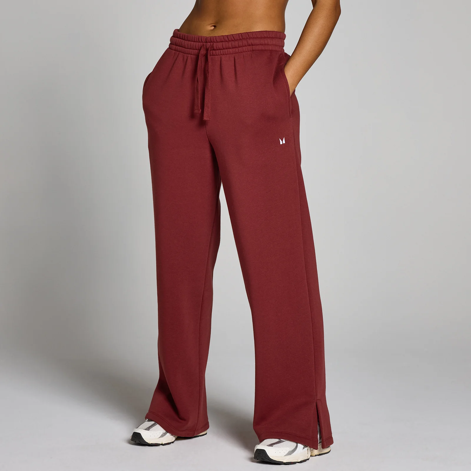 Pantaloni da jogging a taglio dritto MP Basics da donna - Ciliegia - XS Immagine 1