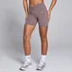 Pantaloncini con arricciatura frontale MP Tempo da donna - Caffè