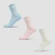 Calzini a metà polpaccio unisex MP (Confezione da 3) - Cotton/Rosa chiaro/Azzurro