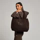 Borsa tote imbottita borg MP - Cioccolato