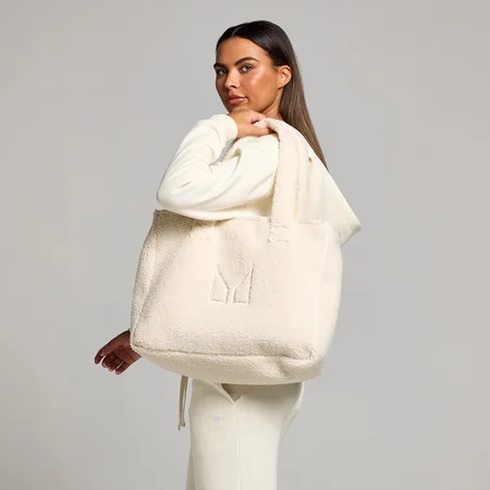 Borsa tote imbottita borg MP - Crema chiaro