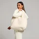 Borsa tote imbottita borg MP - Crema chiaro
