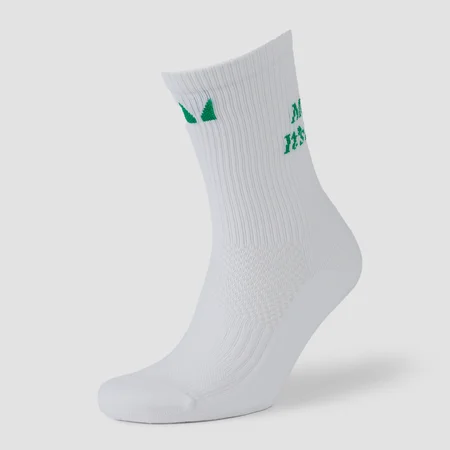 Calzini sportivi con grafica MP - Bianchi