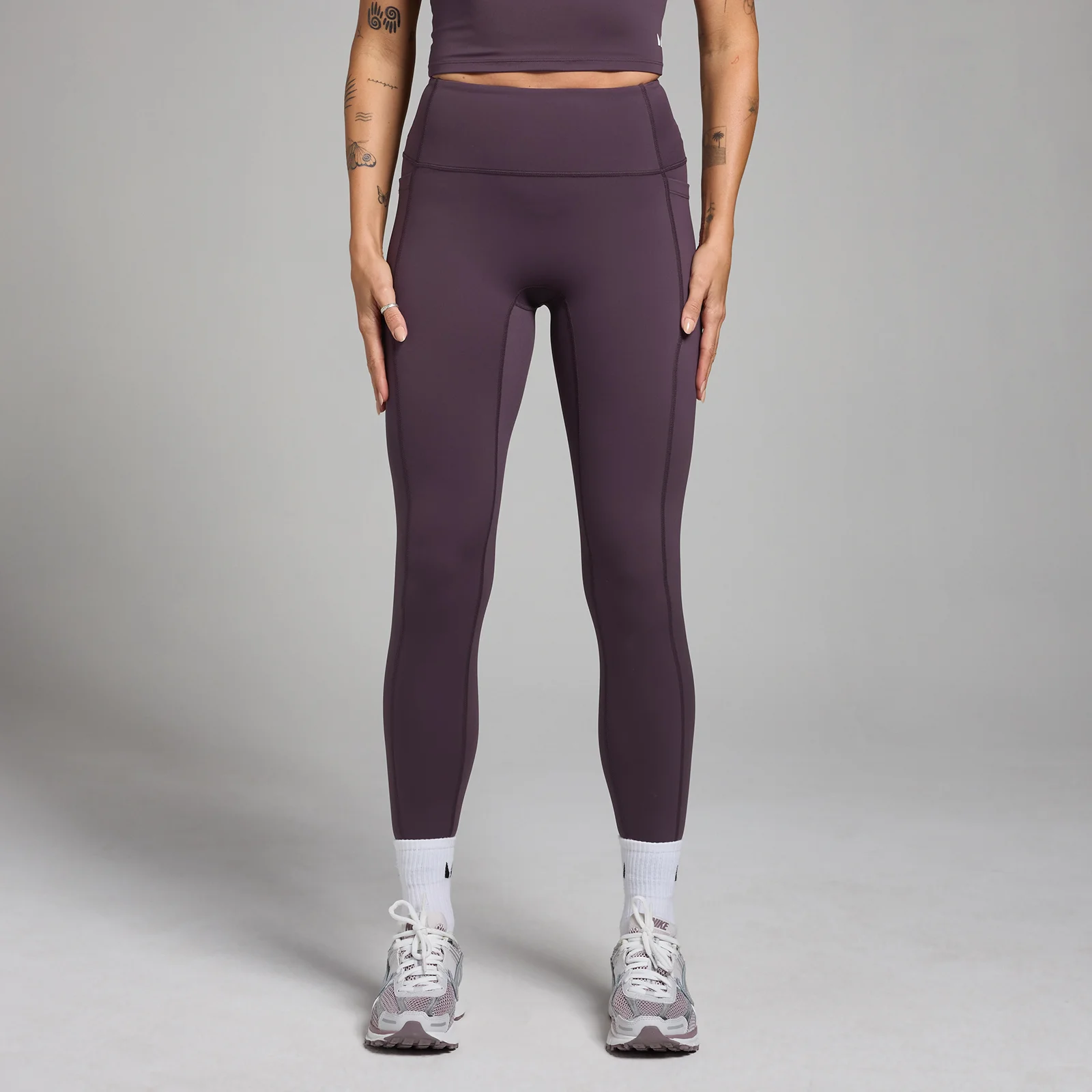 Leggings con tasca MP Active da donna - Viola scuro - XS Immagine 1