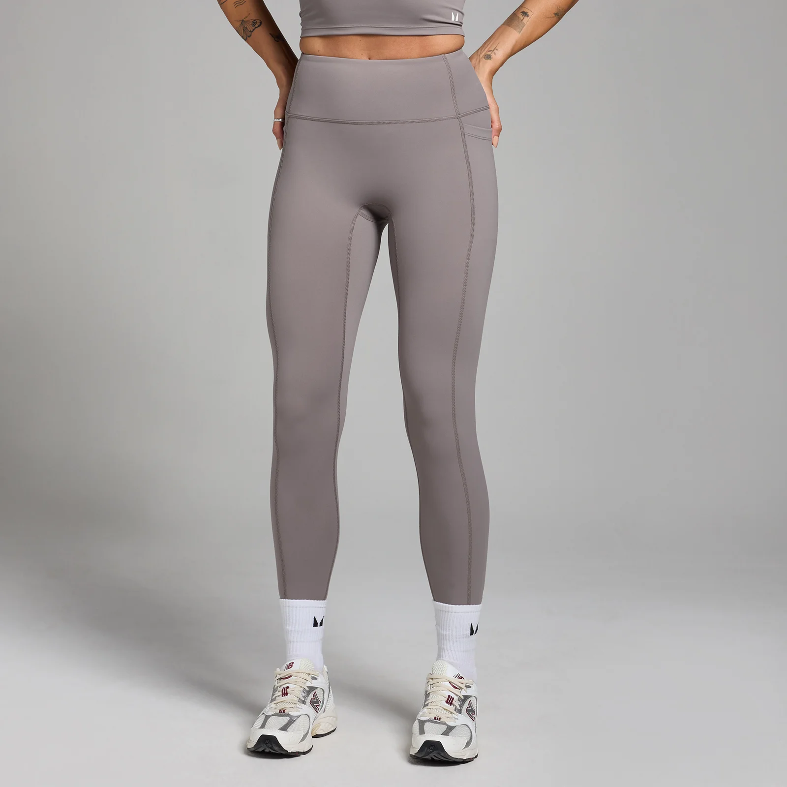 Leggings con tasca MP Active da donna - Grigio freddo - XXL Immagine 1