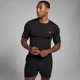 T-shirt senza cuciture con stampa MP Active da uomo - Nera