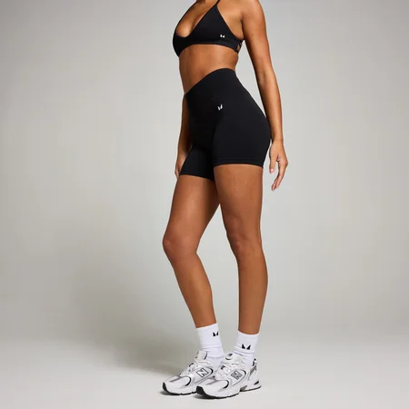 Pantaloncini invisibili senza cuciture con scrunch MP Tempo da donna - Nero