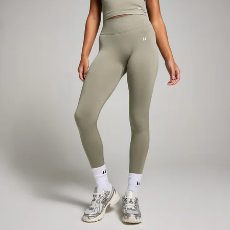 Leggings invisibili senza cuciture con scrunch MP Tempo da donna - Salvia scuro