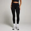 Leggings invisibili senza cuciture con scrunch MP Tempo da donna - Nero