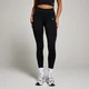 Leggings invisibili senza cuciture con scrunch MP Tempo da donna - Nero