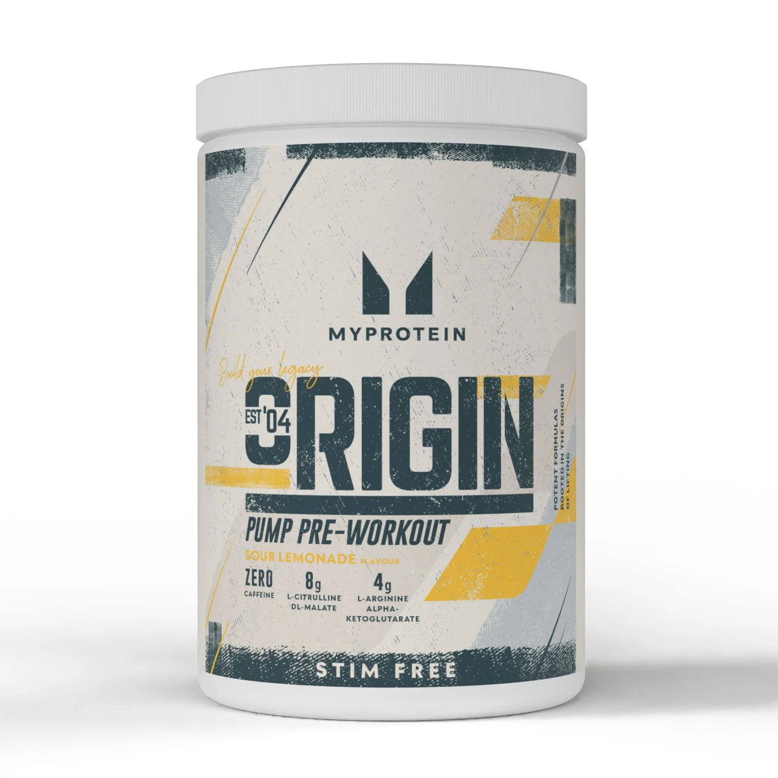 Miscela Pre-Allenamento Origin senza Stimolanti - 750G - 30porzioni - Sour Lemonade Immagine 1
