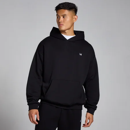 Felpa oversize con cappuccio MP Rest Day da uomo - Nero slavato