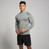 Maglia senza cuciture con grafica Pillar e cerniera 1/4 MP Tempo da uomo - Storm