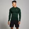 Maglia a maniche lunghe senza cuciture con grafica Pillar MP Tempo da uomo - Verde smeraldo scuro