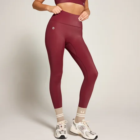 Leggings a vita alta e alta lucentezza MP X Tatiana - Borgogna