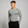 Maglia a maniche lunghe senza cuciture con grafica Pillar MP Tempo da uomo - Grigio tempesta