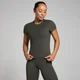 T-shirt a maniche corte aderente MP Tempo da donna - Grigio notte