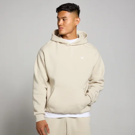 Felpa oversize con cappuccio MP Rest Day da uomo - Avena