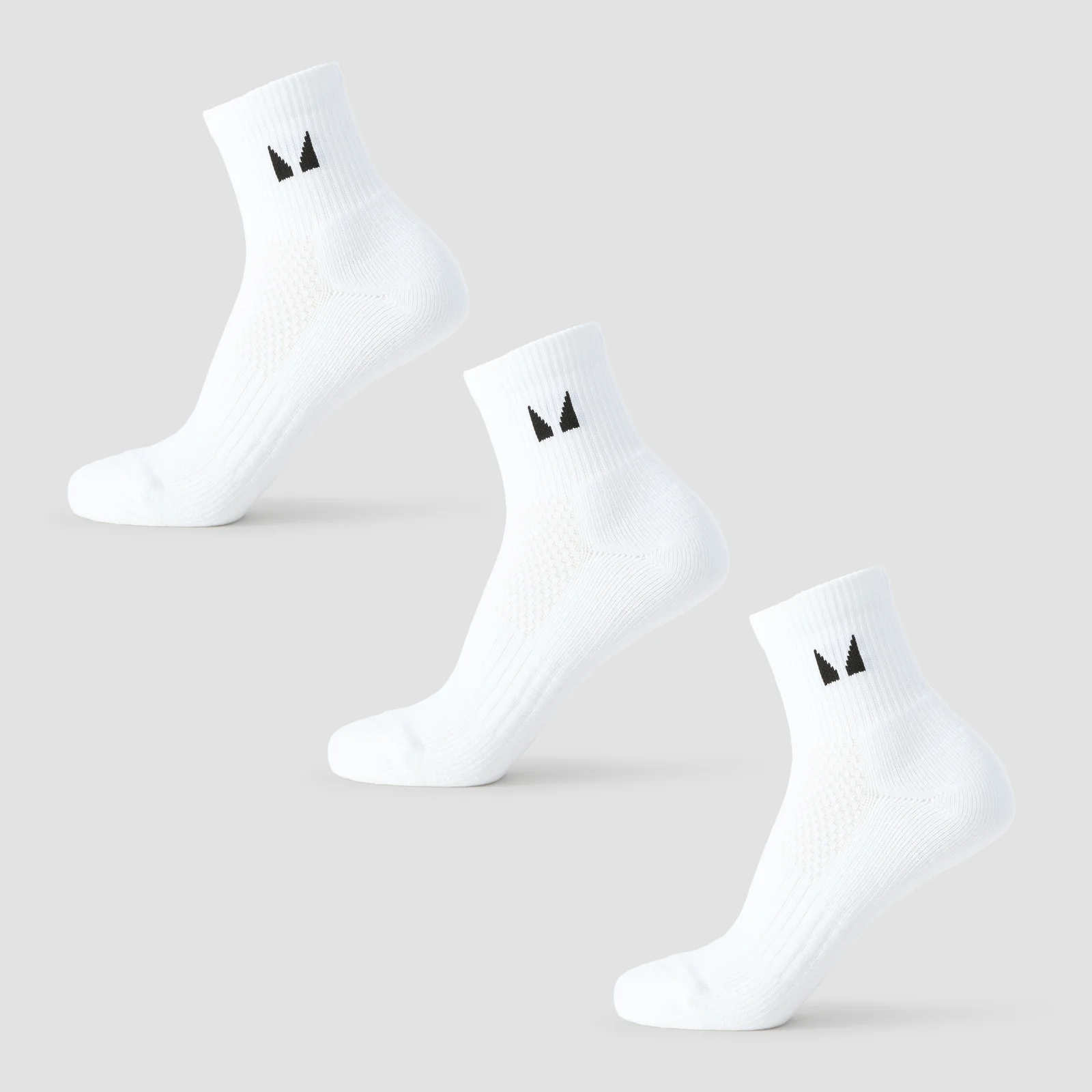 Calzini alla caviglia MP Running (confezione da 3) - Bianco - UK 2-5 Immagine 1