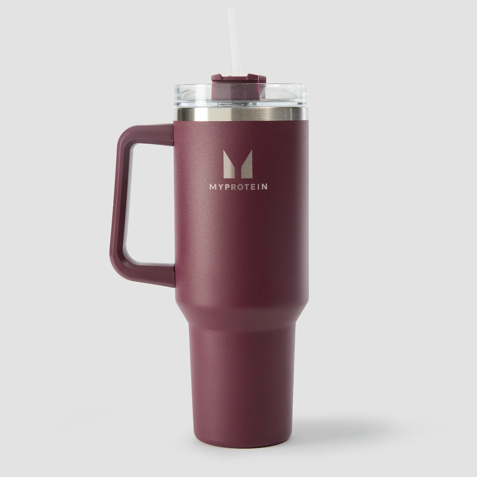 Borraccia Myprotein in metallo con manico laterale e cannuccia 1200ml - Bacca scura Immagine 1