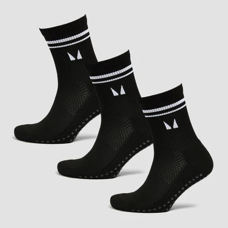 Calzini pilates MP (confezione da 3) - Nero