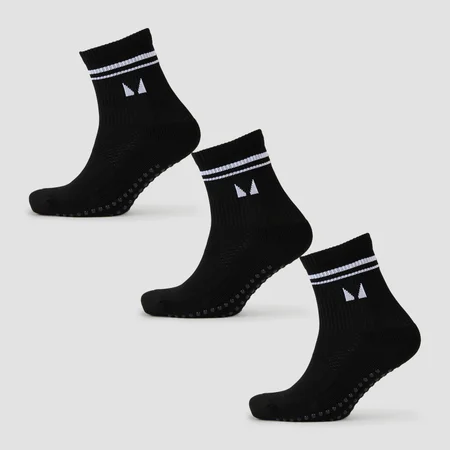 Calzini pilates MP (confezione da 3) - Nero
