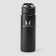 Borraccia in metallo riciclato con cannuccia a scatto Myprotein da 500 ml - Nero
