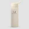 Borraccia in metallo riciclato con cannuccia a scatto Myprotein da 500 ml - Crema