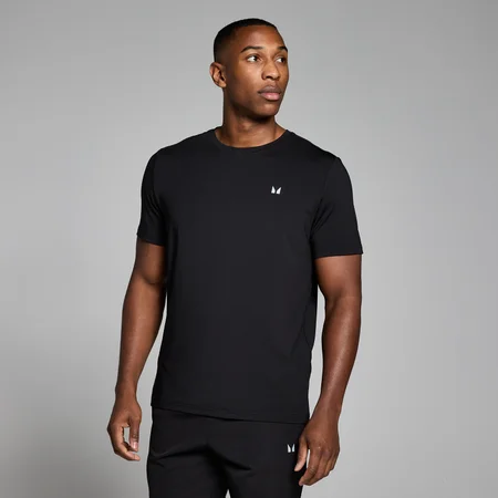 T-shirt a rete MP uomo active - Nero