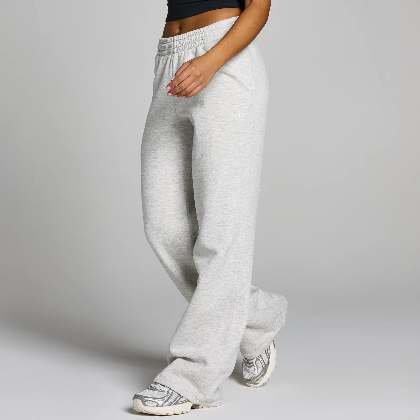 Pantaloni da jogging a taglio dritto Tall MP Basics da donna - Grigio mélange - M Immagine 1