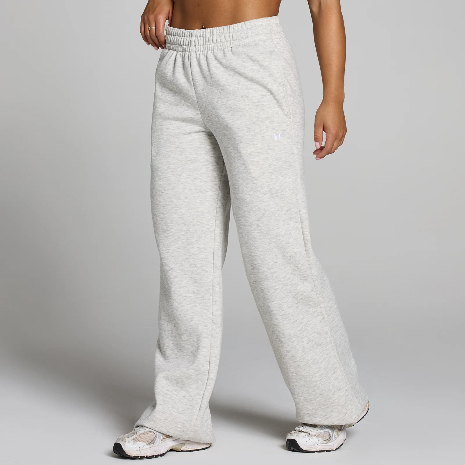 Pantaloni da jogging a taglio dritto Petite MP Basics da donna - Grigio mélange - XS Immagine 1