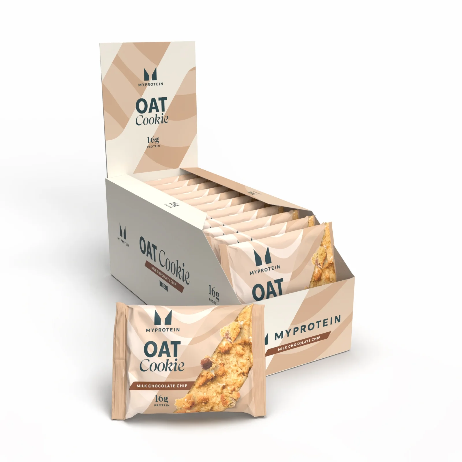 Cookie Proteico al Forno - 12 x 65g - Milk Chocolate Chip (Oat) Immagine 1