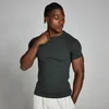 T-shirt aderente a costine MP Origin da uomo - Nero slavato